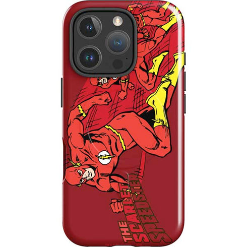 DC Comics The Flash Classic Art in Sequence Running pose iPhone 16 Pro Max Magsafe Impact Case