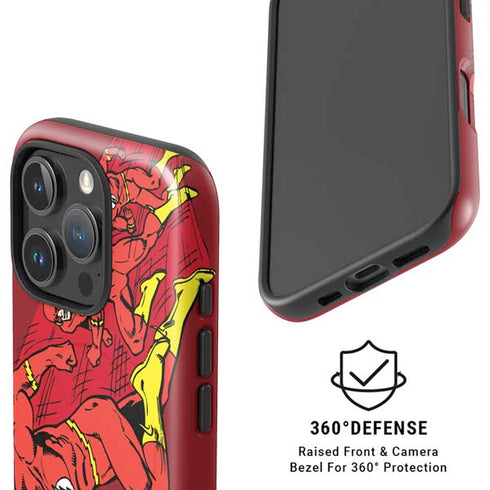 DC Comics The Flash Classic Art in Sequence Running pose iPhone 16 Pro Max Magsafe Impact Case