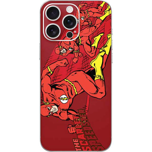 DC Comics The Flash Classic Art in Sequence Running pose iPhone 16 Pro Max Skin