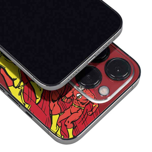 DC Comics The Flash Classic Art in Sequence Running pose iPhone 16 Pro Skin