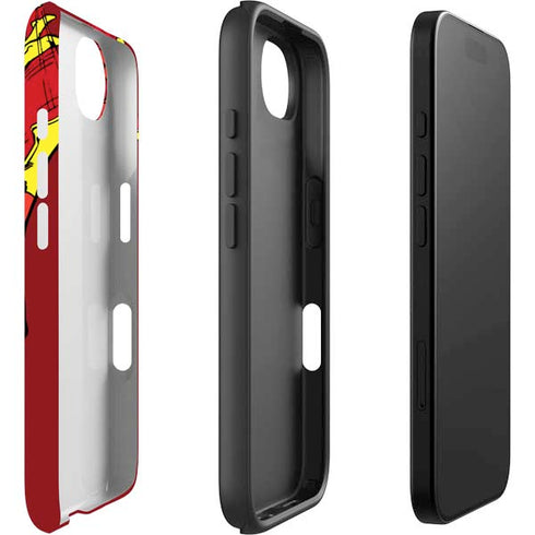 DC Comics The Flash Classic Art in Sequence Running pose iPhone 16e Impact Case