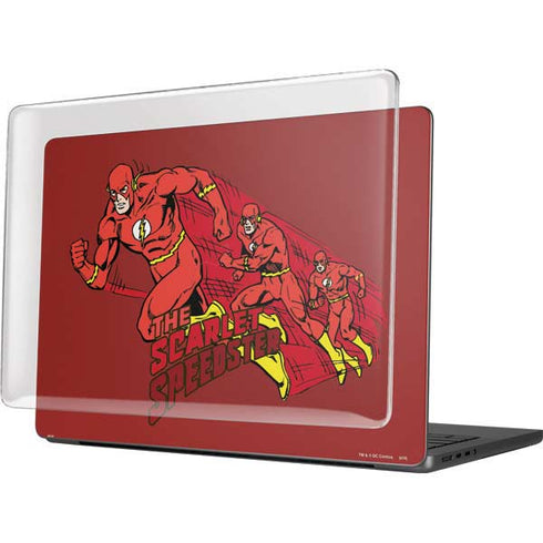 DC Comics The Flash Classic Art in Sequence Running pose MacBook Pro 14in (2021-24) Case plus Skin