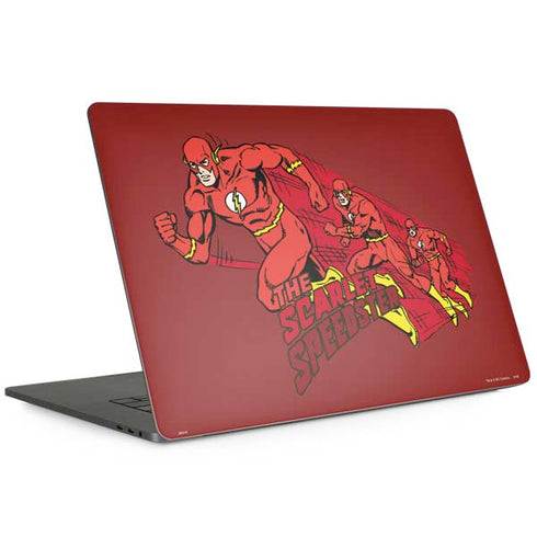 DC Comics The Flash Classic Art in Sequence Running pose MacBook Skins
