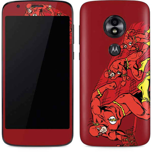 DC Comics The Flash Classic Art in Sequence Running pose Moto E5 Play Skin