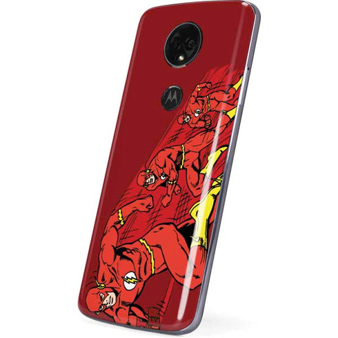 DC Comics The Flash Classic Art in Sequence Running pose Moto E5 Plus Skin