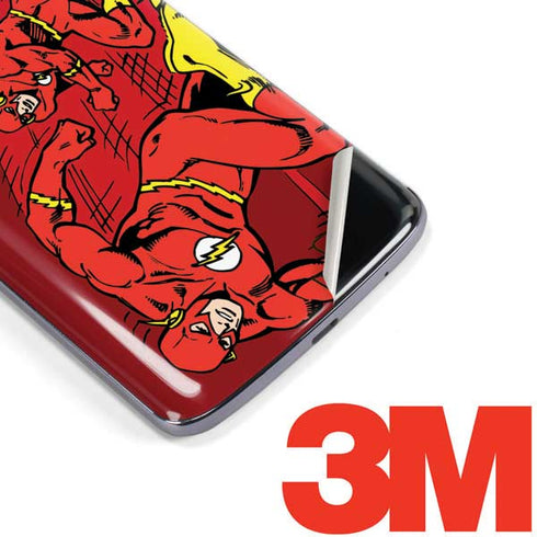 DC Comics The Flash Classic Art in Sequence Running pose Moto E5 Plus Skin