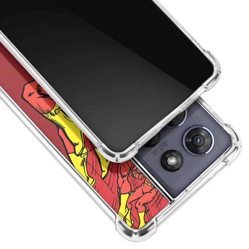 DC Comics The Flash Classic Art in Sequence Running pose Moto G 5G (2025) Clear Case