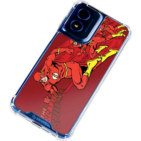 DC Comics The Flash Classic Art in Sequence Running pose Moto G Play 4G (2024) Clear Case