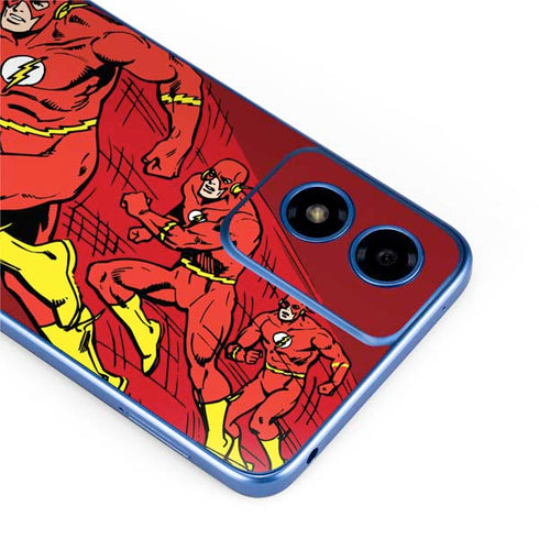 DC Comics The Flash Classic Art in Sequence Running pose Moto G Play 4G (2024) Skin