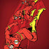 DC Comics The Flash Classic Art in Sequence Running pose Moto G6 Skin