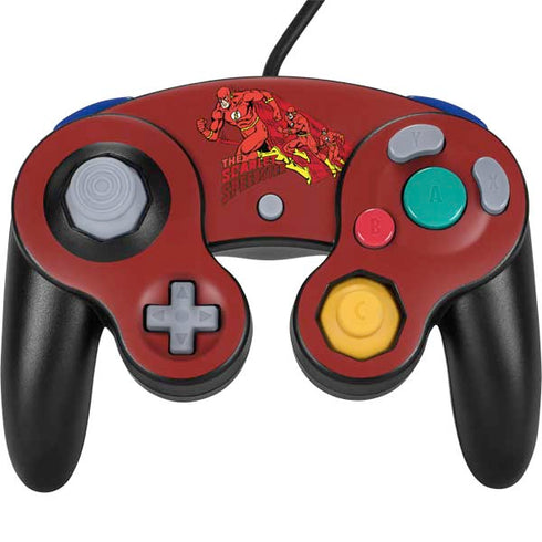 DC Comics The Flash Classic Art in Sequence Running pose Nintendo GameCube Controller Skin