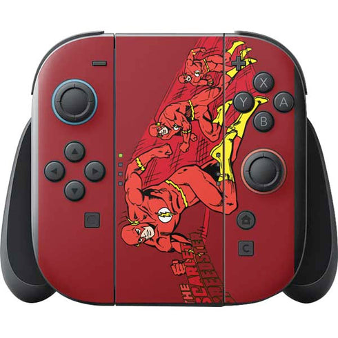 DC Comics The Flash Classic Art in Sequence Running pose Nintendo Switch 2 (2025) with Joy-Con Skin