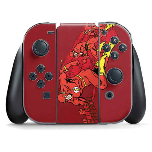 DC Comics The Flash Classic Art in Sequence Running pose Nintendo Switch (2017-2021) Joy-Con Controller Skin
