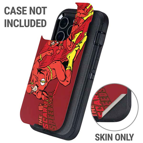 DC Comics The Flash Classic Art in Sequence Running pose Otterbox Defender iPhone Skin