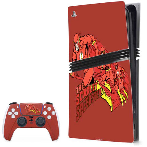 DC Comics The Flash Classic Art in Sequence Running pose PS5 Pro Bundle Skin