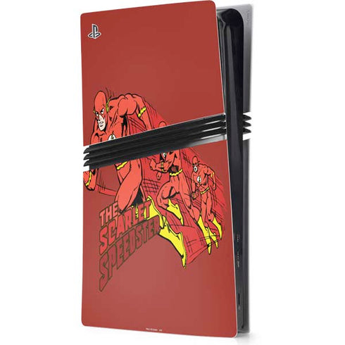 DC Comics The Flash Classic Art in Sequence Running pose PS5 Pro Console Skin