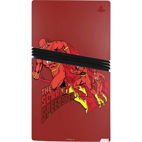 DC Comics The Flash Classic Art in Sequence Running pose PS5 Pro Console Skin