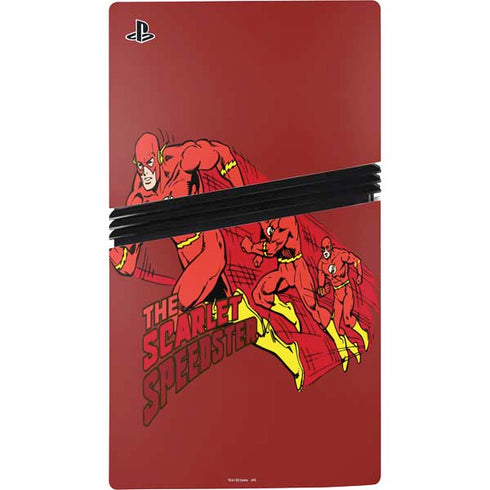 DC Comics The Flash Classic Art in Sequence Running pose PS5 Pro Disk Console Skin