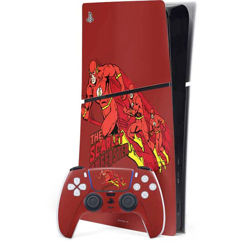 DC Comics The Flash Classic Art in Sequence Running pose PlayStation PS5 Skins