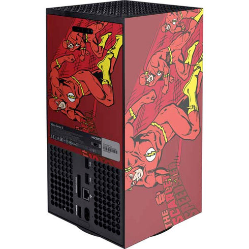 DC Comics The Flash Classic Art in Sequence Running pose XBox Series X Digital Edition Console Skin