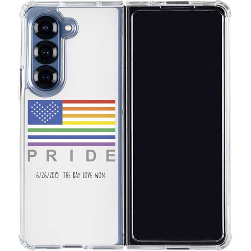 6-26 The Day Love Won Galaxy Z Fold6 Clear Case