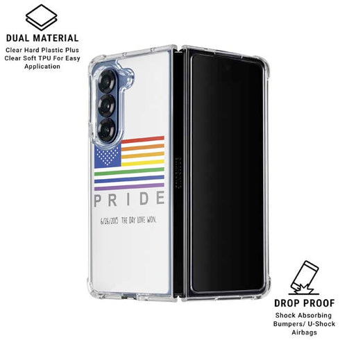 6-26 The Day Love Won Galaxy Z Fold6 Clear Case