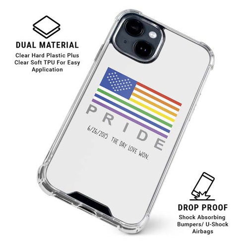 6-26 The Day Love Won iPhone 15 Clear Case