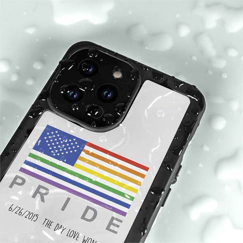 6-26 The Day Love Won iPhone 15 Pro Waterproof Case