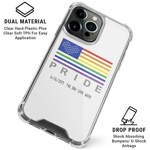 6-26 The Day Love Won iPhone 16 Pro Max Clear Case