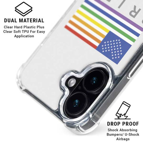 6-26 The Day Love Won iPhone 17 Clear Case