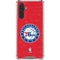 NBA Philadelphia 76ers Distressed Galaxy A17 Clear Case