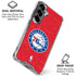 NBA Philadelphia 76ers Distressed Galaxy S26 Clear Case