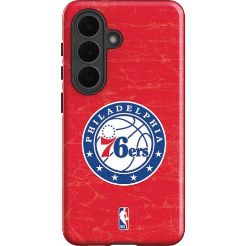 NBA Philadelphia 76ers Distressed Galaxy S26 Impact Case