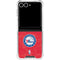 NBA Philadelphia 76ers Distressed Galaxy Z Flip7 Clear Case