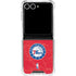 NBA Philadelphia 76ers Distressed Galaxy Z Flip7 Clear Case