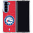 NBA Philadelphia 76ers Distressed Galaxy Z Fold7 Clear Case