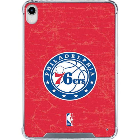 NBA Philadelphia 76ers Distressed iPad 11th Gen (2025) Clear Case
