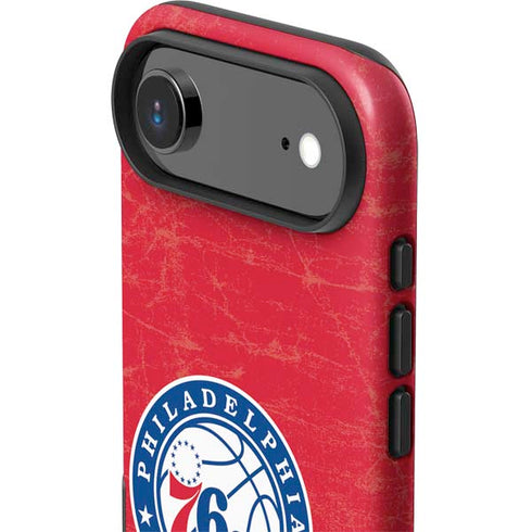 NBA Philadelphia 76ers Distressed iPhone 17 Air Impact Case