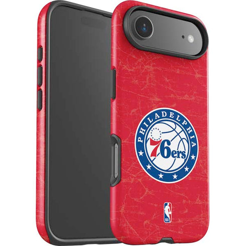 NBA Philadelphia 76ers Distressed iPhone 17 Air Impact Case