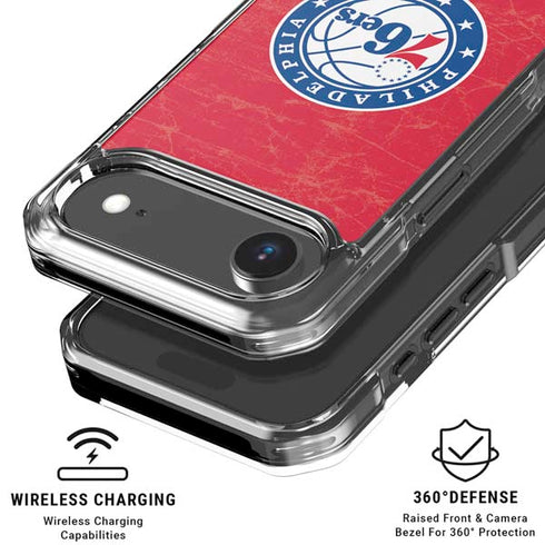 NBA Philadelphia 76ers Distressed iPhone 17 Air MagSafe Case