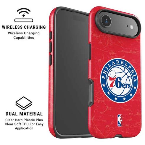 NBA Philadelphia 76ers Distressed iPhone 17 Air Magsafe Impact Case
