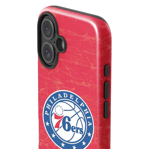 NBA Philadelphia 76ers Distressed iPhone 17 Impact Case