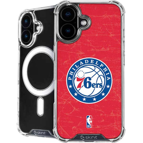 NBA Philadelphia 76ers Distressed iPhone 17 MagSafe Case