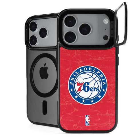 NBA Philadelphia 76ers Distressed iPhone 17 Pro Max Kickstand Case