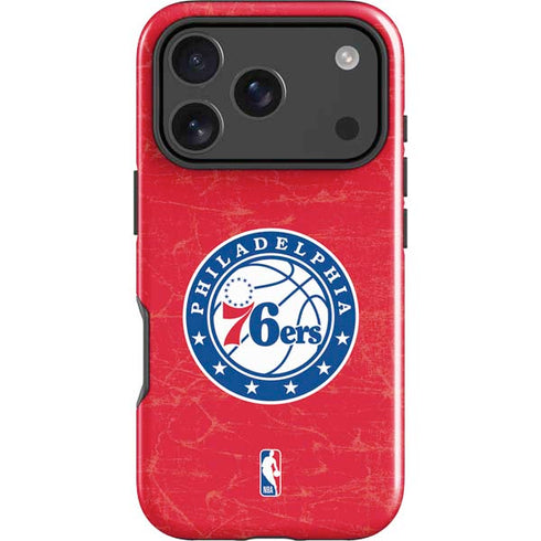NBA Philadelphia 76ers Distressed iPhone 18 Pro Impact Case