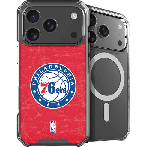 NBA Philadelphia 76ers Distressed iPhone 18 Pro Max MagSafe Case