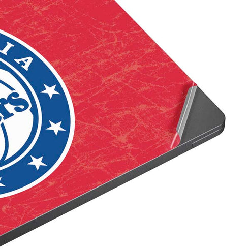 NBA Philadelphia 76ers Distressed Surface Laptop 7 15in Skin
