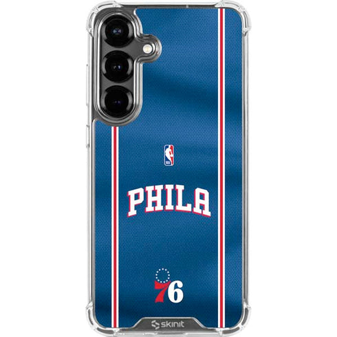NBA Philadelphia 76ers Jersey Galaxy S26 Plus Clear Case