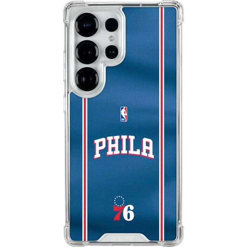 NBA Philadelphia 76ers Jersey Galaxy S26 Ultra Clear Case