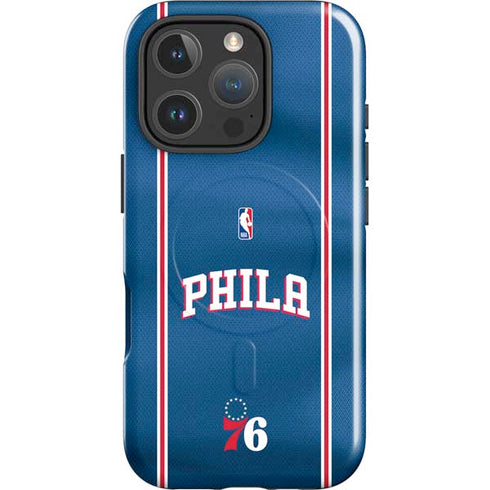NBA Philadelphia 76ers Jersey iPhone 16 Pro Max Magsafe Impact Case